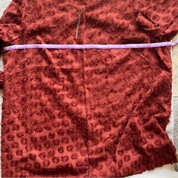 Dennis By Dennis Basso | Diagonal Clipped Jacquard Topper Jacket | Size 2X - Picture 11 of 15